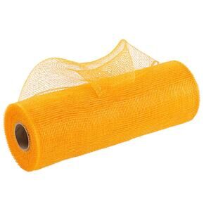 Deco Poly Mesh Ribbon Gold Orange 10inx30ft Craft Roll Halloween Wreath Bow New